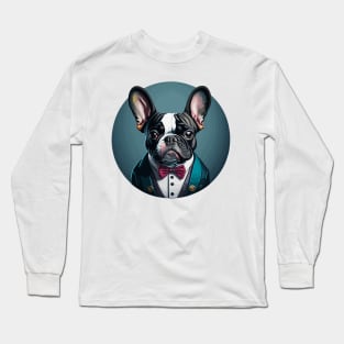 Fancy Frenchie Long Sleeve T-Shirt